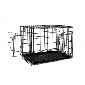Lionto Hundetransportkäfig Tiertransportbox Hundebox Größe (S) 45x31x36 cm L
