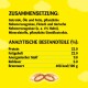 Verpackung für Haustierfutter auf gelbem Hintergrund, zeigt deutschen Text über Zutaten, 22% Protein, 4% Huhn und 408 kcal pro 100g.
