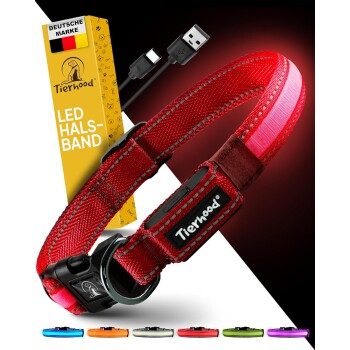 Leuchtehalsband LED Halsband rot L