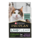 Sac de nourriture pour chats Purina Pro Plan LiveClear 7 kg avec chat à poil long ; mentions « Sterilised Adult », « LiveClear », « Reich an Truthahn ».