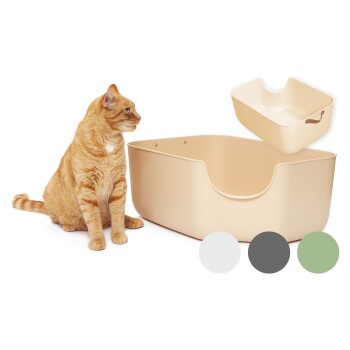 Katzentoilette beige