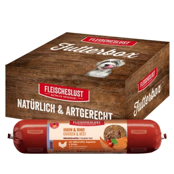 Nassfutter Hund Senior Futterbox Huhn & Rind 6x800g