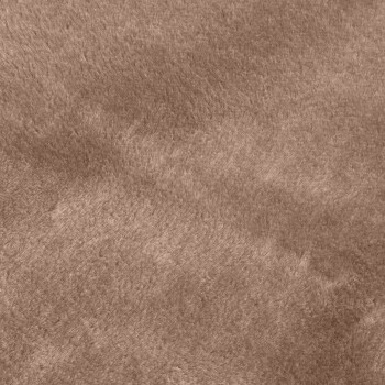 Nahaufnahme von weichem, strukturiertem braunem Fell, das einem Haustierfell ähnelt, ohne sichtbaren Text oder zusätzliche Details.