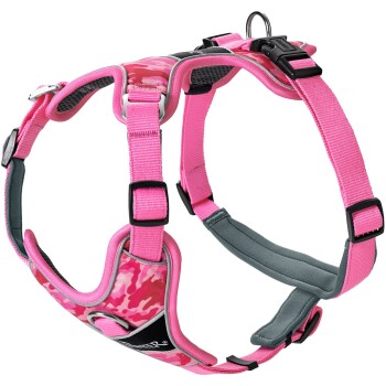 Geschirr Divo Camouflage rosa XS