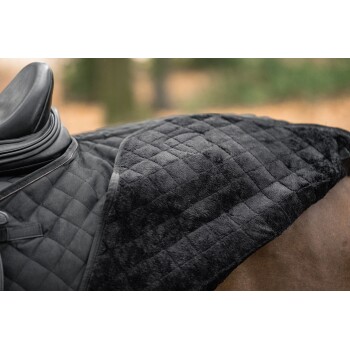 Ausreitdecke Lancaster mit Teddyfell schwarz M