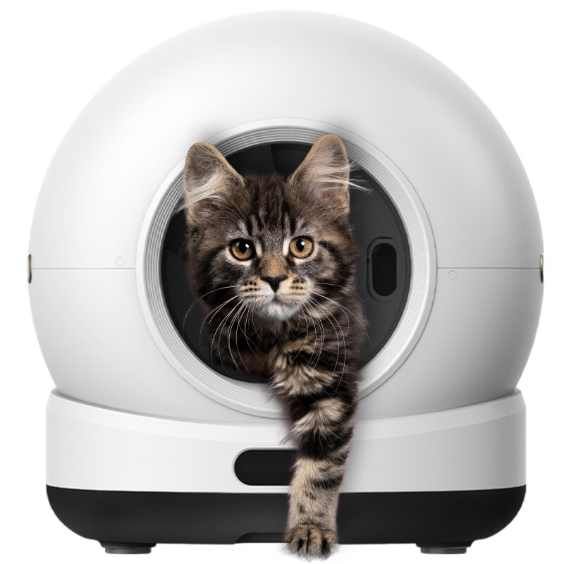 Zedar Selbstreinigende Katzentoilette, 82L Katzenklo Selbstreinigend mit App – Inkl. Katzenklo-Matte & 3 Rollen Müllbeutel – XXL - K1200 PRO