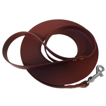 25-35 kg Schleppleine Biothane sattelbraun 7,5 m