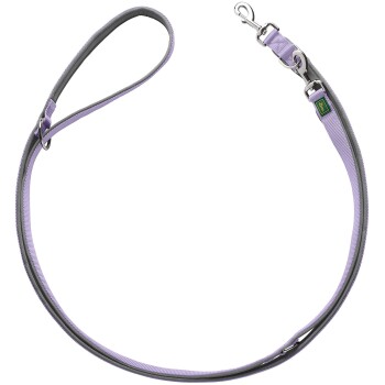 Verstellbare Führleine Neopren lavendelfarbe 1,5 cm, 2 m