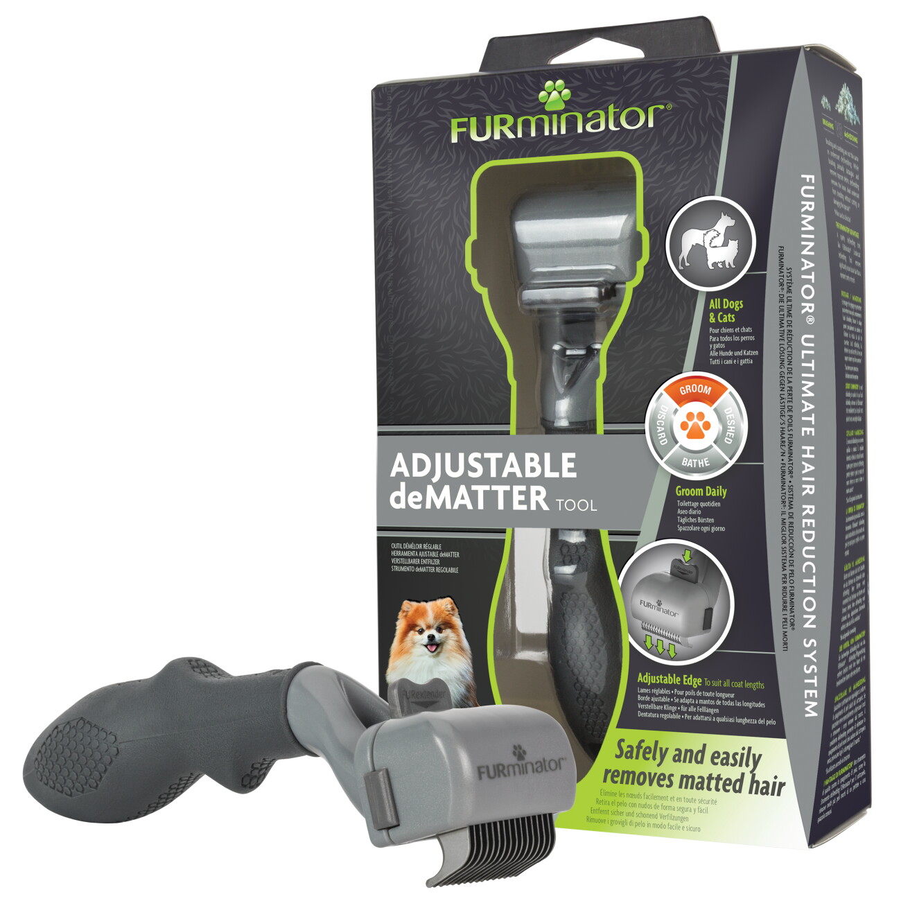 Furminator Mehrfarbig - Dematter Für Hunde Und Katzen Entfernt Verfilzte Haare Sicher Und Einfach. - Image 4