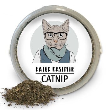 Kater Kasimir Premium Katzenminze, 60g Vorratspack (getrocknet, geschnitten und gesiebt)