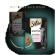 Vergleich der Sheba Katzenfutterverpackung mit "Selection in Sauce mit Lachs" in neuem Design, das die verbesserte Qualität betont.