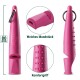 Pinkfarbige ACME 211.5 Hundepfeife mit weichem Mundstück und Komfortgriff, 80 mm lang, aus mehreren Blickwinkeln gezeigt.