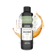 Flasche ALPHAZOO Seelenruhe Futteröl für Haustiere, die ein Pfotenabdruckdesign zeigt und Entspannung mit natürlichen Zutaten fördert.