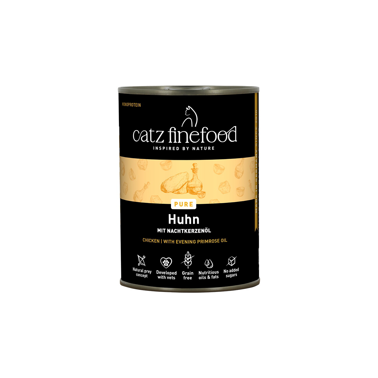 Catz finefood Nassfutter Katze Pure Adult Huhn 12x400 g