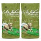 Dr. John hypoallergenes Hundefutter mit Lamm und Reis, 12,5 kg Beutel, mit einer Illustration eines rennenden Hundes. Enthält 21% Protein und 10,5% Fett.