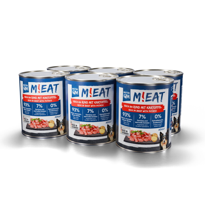 NutriQM Nassfutter Rind und Kartoffel