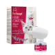 Felisept HOME COMFORT Katzenminze-Steckdosen-Diffusor-Set mit einer Verpackung, die eine weiße Katze zeigt.