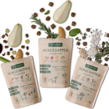 Hunderunde Hunde-Leckerli-Paket – getreidefrei/zuckerfrei, proteinarm & vegan, für Allergiker