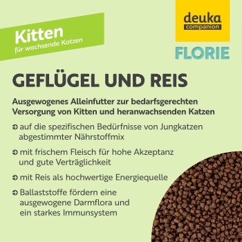 florie Trockenfutter - Kitten Geflügel 600 g