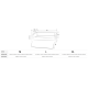 Diagramm eines Haustierbettes mit abgemessenen Größen M, L und XL, einschließlich externer und interner Maße in Zentimetern.