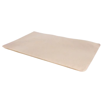 Eine weiche, beige Tierbettmatte mit glatter Textur, entworfen für Komfort und Entspannung für Haustiere.
