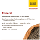 Mineralisches Pferdefutter von deuka, in einer braunen Tüte mit Pellets, das Vitamine, Mineralien und Kräuter zur Unterstützung von Muskeln und Fell hervorhebt.