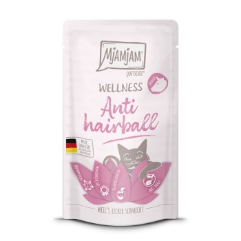 Nassfutter Katze Wellness - Anti Hairball 12 x 125 g Rind