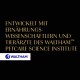 Text auf schwarzem Hintergrund: "Entwickelt mit Ernährungswissenschaftlern und Tierärzten des Waltham™ Petcare Science Institute" mit Waltham-Logo.