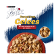 Purina Felix Sensations Gelees Katzenfutter mit Fleischstücken in Gelee mit Tomaten, präsentiert in einer roten Schüssel.
