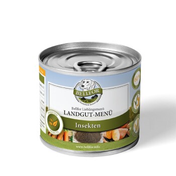 Hundefutter Nass mit Insekten - Landgut-Menü - 200g