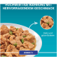 Hochwertige Hundenahrung mit Huhn und grünen Bohnen, speziell für Senioren 7+, auf einem weißen Teller.
