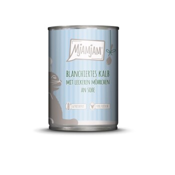 Nassfutter Katze Adult, Blanchiert in Sauce 6x380 g Kalb und Möhre