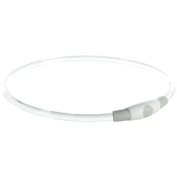 LED-Haustierhalsbandlicht, klares, rundes Design mit einem Netzschalter, ideal für Sichtbarkeit und Sicherheit bei Nacht für Haustiere.