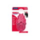 Verpackte große rosa KONG ZoomGroom Gummibürste für Hunde; zeigt die Aufschriften KONG, ZoomGroom und Large/Grand.