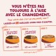 Graphique en trois volets de gamelles pour chats avec texte français : Jour 1–2 mélange 50 % ancienne nourriture humide / 50 % nouvelle ; Jour 3 100 % nouvelle.