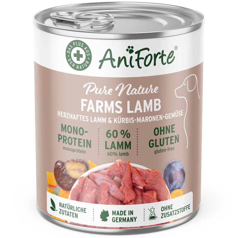 AniForte Nassfutter FarmsLamb Lamm 6x400 g