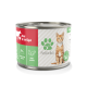 Dosenfutter für Katzen mit der Aufschrift "Rind & Geflügel für Katzen" von Felicita, mit einem pinken und türkisfarbenen Design, das 100% natürliche Zutaten verspricht.