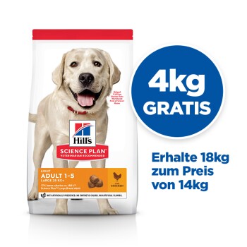Hill’s Science Plan Light Adult Large Breed mit Huhn 18 kg