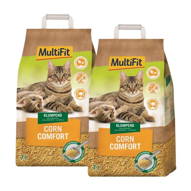 MultiFit klonterstrooisel Corn Comfort 2x7 l