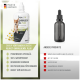 REAVET Ohrmilbenöl Plus 110ml Ohröl für Haustiere, mit einem Hund auf dem Etikett, betont natürliche Inhaltsstoffe und deutsche Qualität.