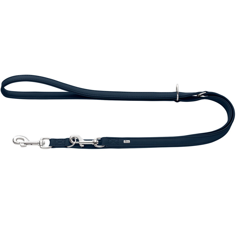 Hunter verstellbare Hundeführleine amalfi blau 1,5 cm