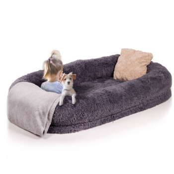 Hundebett Ceddie dunkelgrau
