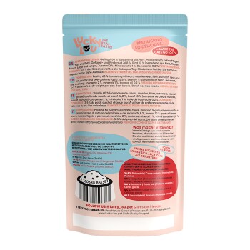 Nourriture humide chat adulte Volaille et bœuf 16x125 g