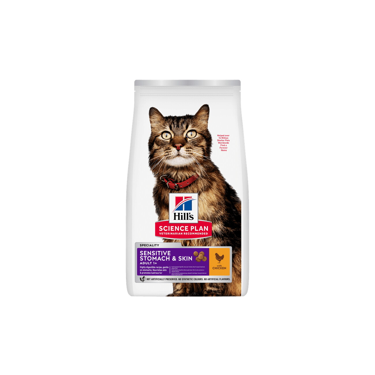 Hill's Science Plan Trockenfutter Katze, Adult, Sensitive Stomach & Skin, mit Huhn 7 kg