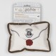 Harry Potter Hogwarts envelope dog reinforced squeaky toy with brown trim and red wax seal design.