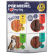 Premiere I love my dog Meaties Wertpack mit vier Geschmacksrichtungen: Huhn, Rind, Kaninchen und Ente, jeweils mit 95% Fleischanteil.
