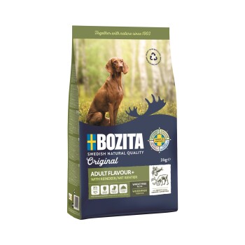 Lot Bozita Original 2 x 3 kg - Adult Flavour Plus renne