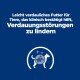Leicht verdauliches Haustierfutter, klinisch erwiesen zur Linderung von Verdauungsstörungen, mit Hund- und Verdauungssystem-Symbol.