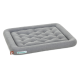 Graues rechteckiges Haustierbett mit gepolstertem Design und erhöhten Rändern, mit der Aufschrift "Doctor Bark" an der Seite.
