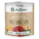 Dose AniForte Pure Nature Wild Buffalo Hundefutter, mit 60% Büffelfleisch, glutenfrei, mit Spinat, und gekennzeichnet mit "Hergestellt in Deutschland."